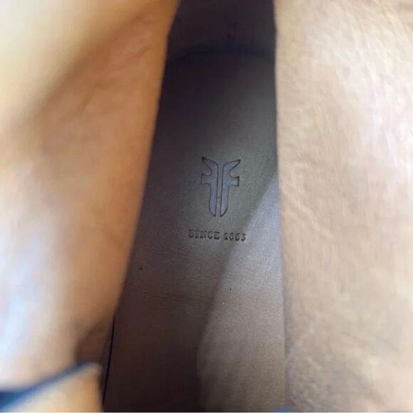 Frye Rainer Black Suede Leather Heeled Lace Up Chukka Ankle Boot Mens Size 7 D - Picture 10 of 10